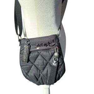 Juicy Couture Bag black quilted Nylon Crossbody Bag very rare 90’s-y2k